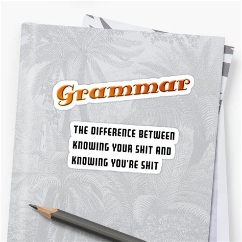 Grammar Sticker By Kittybitty1 Redbubble