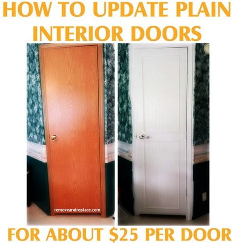 Throughout the life of this blog you've witnessed many diy door transformations, like my salvaged … How To Update Plain Flat Interior Doors | RemoveandReplace.com