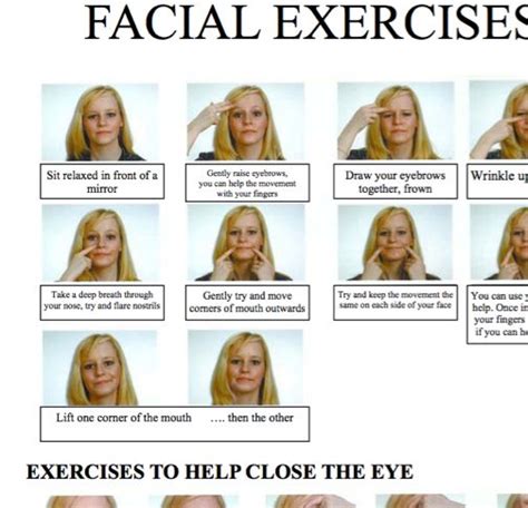 Dec 04, 2017 · bell's palsy causes weakness or paralysis of the muscles on one side of the face. facial excercises http://bellspalsy.org.uk/exercises1.pdf ...