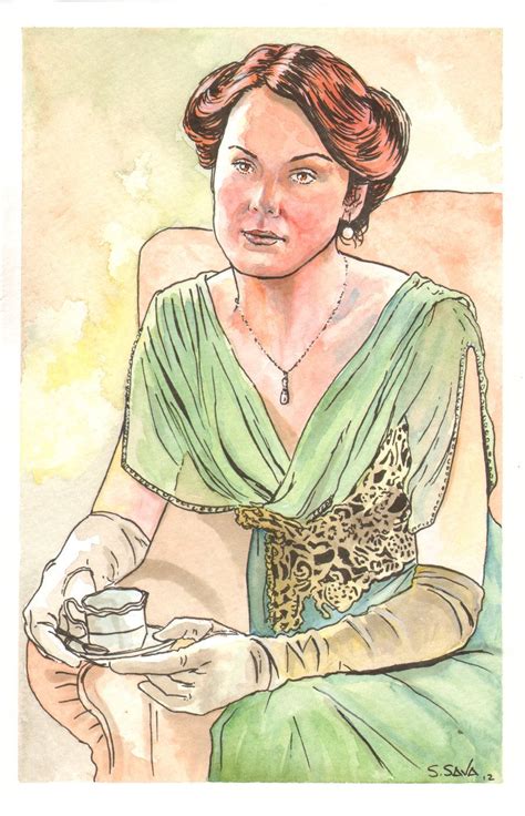 Downton Abbey Lady Mary Watercolor By Ssava On Deviantart Downton