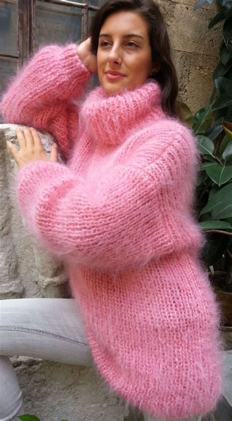 Womans Fuzzy Mohair Sweater Fuzzy Mohair Sweater Sweaters