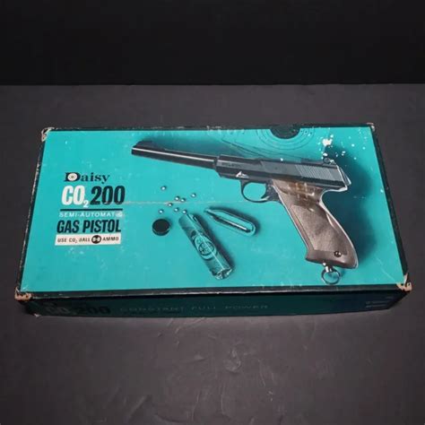 VINTAGE DAISY MODEL Co2 200 Air Pistol With Original Box BBs 79 95
