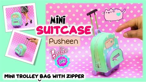 Diy Mini Suitcase For Dolldollhouse Accessories Miniature Barbie