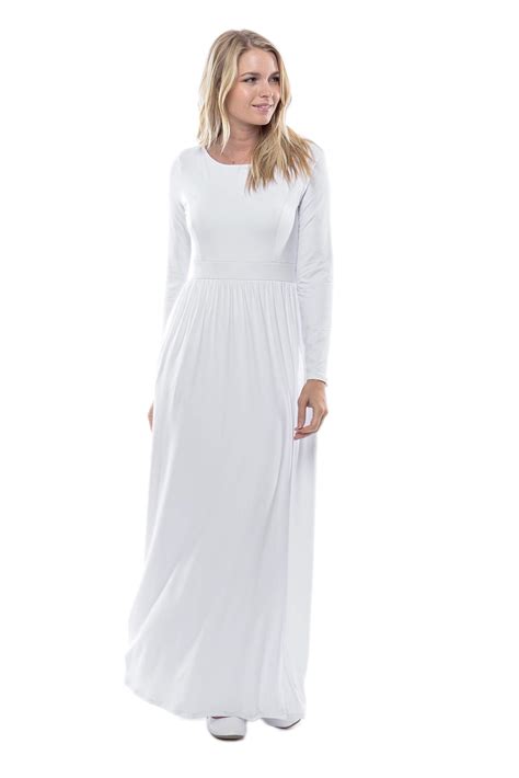 White Dress Modest The Dress Shop