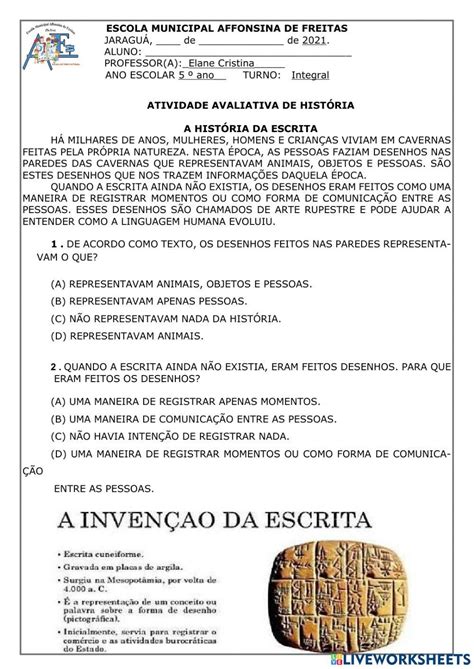 Atividades Sobre Fontes Historicas Com Gabarito