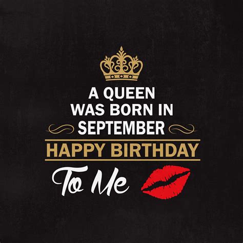 A Queen Was Born In September Happy Birthday To Me Svg Etsy