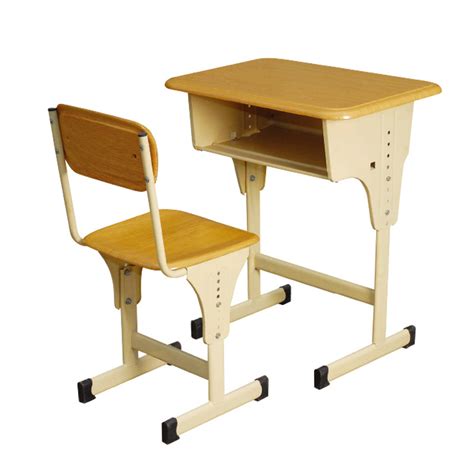 Shuttle single student desk with optional steel bookbox. China High Quanlity Adjustable Modern Student Desk Single ...