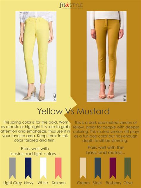 What Color Goes With Yellow Pants