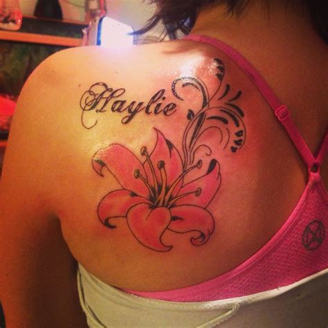 Flowers are one of the most beautiful things the universe has created. Lily flower name tattoo | Infinity tattoos, Tattoos, Name ...