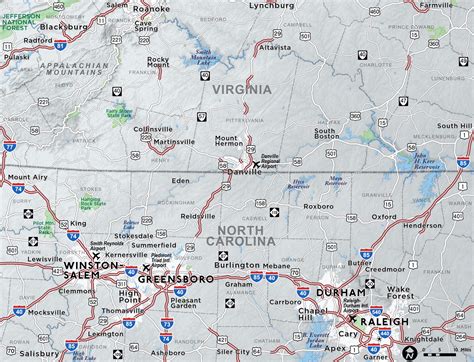 North Carolinavirginia Custom Map Red Paw Technologies