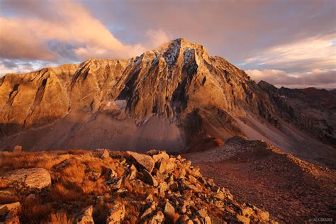 Golden Capitol Peak Elk Mountains Colorado Mountain Photography By