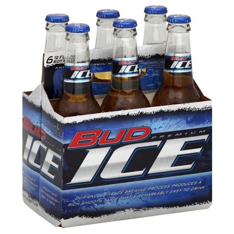 Bud Ice Premium Beer 6pk 12oz Bottles Premium Beer Bottle Beer