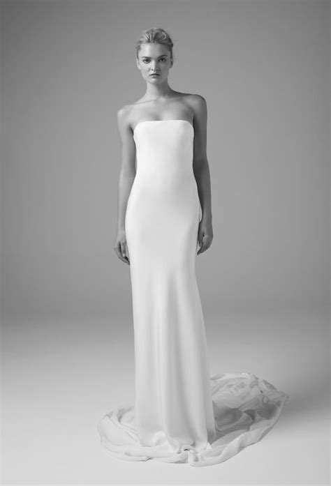 Sculpted Silk For Minimalists At Heart Wedding Style Inspiration Bridal Gowns Minimalist