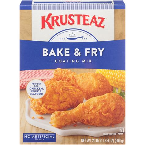 Krusteaz Bake And Fry Coating Mix 20 Oz Box