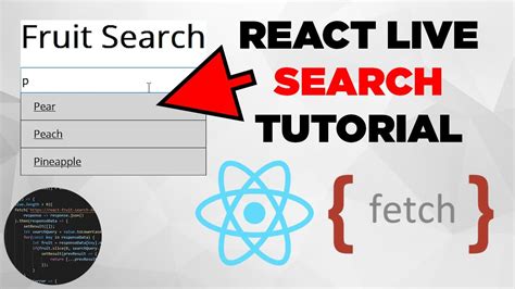 React Live Search Tutorial Fetch Api Firebase Youtube