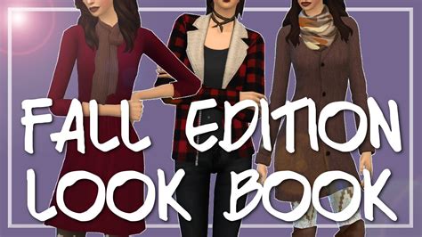 The Sims 4 Fall Look Book Youtube