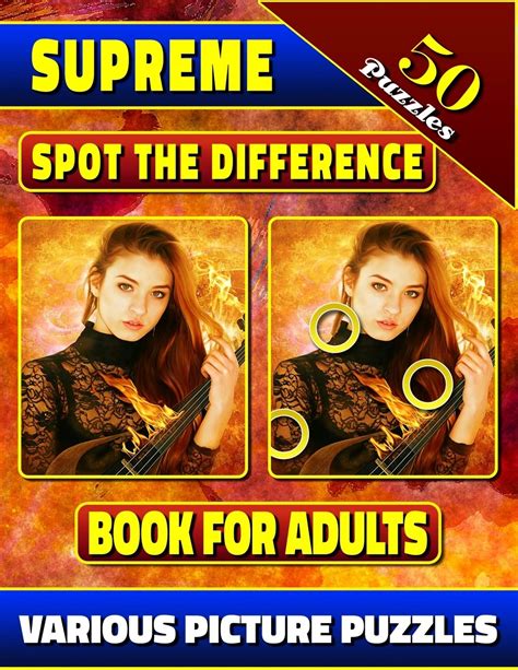 Buy Supreme Spot The Difference Book For Adults Various Picture