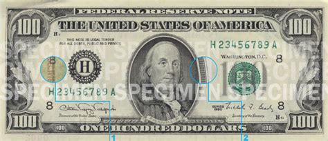 Billete De 100 Dólares 1990 1996