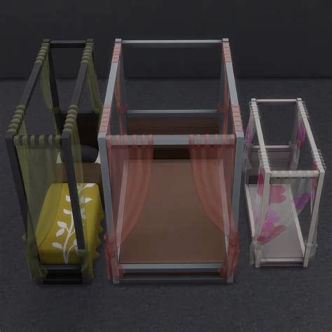 Draping Palace Bed Separated Brazen Lotus Sims 4 Seasons Cc Sims