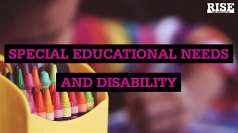 Intro To Special Educational Needs And Disability Youtube