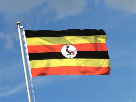 Original, wavy, square, rounded, round, emoji. Uganda - 3x5 ft Flag (90x150 cm) - Royal-Flags
