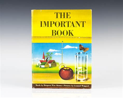 The Important Book Margaret Wise Brown First Edition