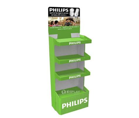 Recycled Philips Paper Floor Displaycardboard Floor Display
