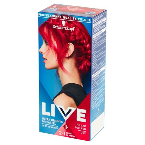 Schwarzkopf Live Ultra Brights Or Pastel Farba Do Włosów Pillar Box Red 092 Zakupy Online Z