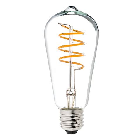 Spiral Filament Led Bulb St18 Carbon Filament Style Bulb Dimmable