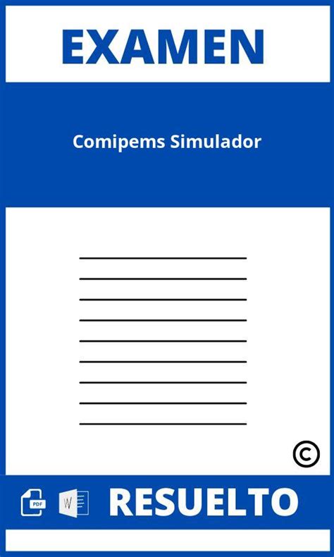 Examen Comipems Simulador Mexico