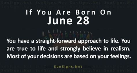 June 28 Zodiac Is Cancer Birthdays And Horoscope Sunsignsnet