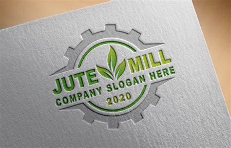 Free Jute Company Logo Template – GraphicsFamily gambar png