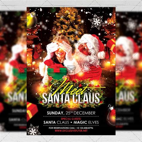 17 Magic Merry Christmas Psd Flyer Templates For Your Holiday Parties