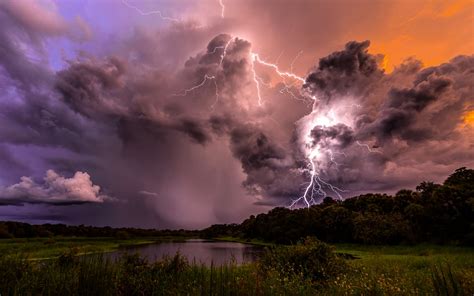 Download Storm Cloud Sky Earth Photography Lightning Hd Wallpaper By