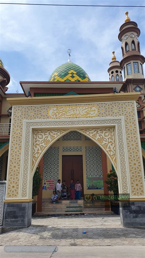 Ornament Pintu Masuk Masjid Dengan Grc Farraz Art