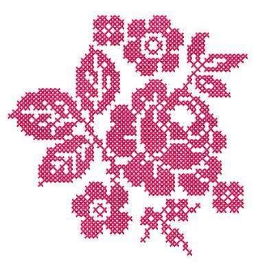 Rose Cross Stitch Free Embroidery Design 9 Cross Stitch Machine