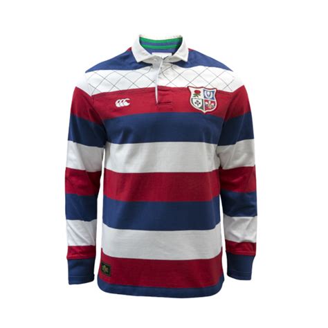 A british & irish lions tour to south africa is a hugely significant event for both players and supporters, as it takes place only every 12 years the castle lager lions series begins on saturday 3 july 2021 when the lions face the dhl stormers in cape town. Canterbury British & Irish Lions Wide Stripe Long Sleeve ...