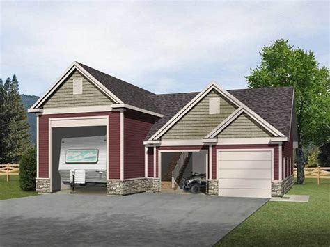 Rv Garage With Loft 2237sl Architectural Designs House Plans