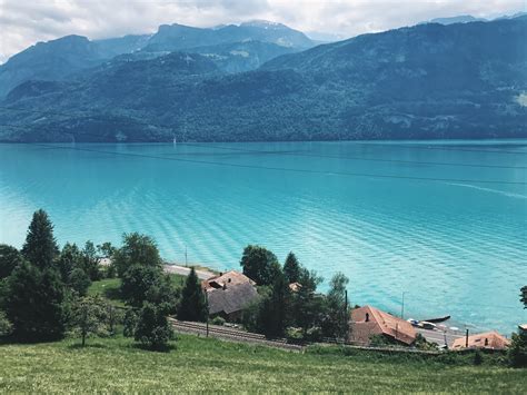 Wanderweg Overlooking Lake Brienz Switzerland Travel