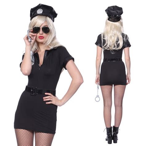 Ladies 4 Styles Role Play Fancy Dress Sexy Cop Nurse School Girl