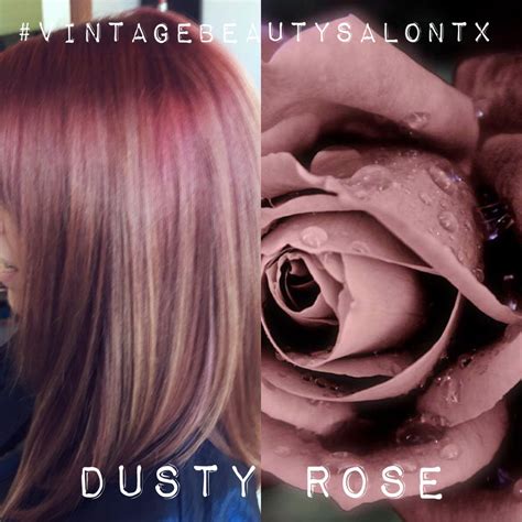 Dusty Rose Hair Color Dustyrose Vintagebeautysalontx Vintagebeautysalon Dusty Rose Hair Color