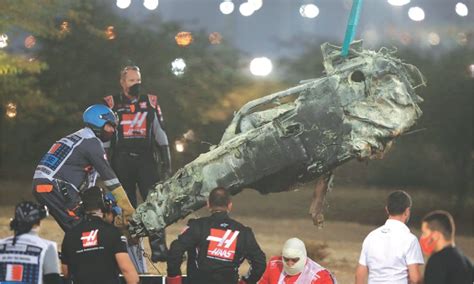 F1 Romain Grosjean Accident Romain Grosjean Crash Bahrain International Circuit 2020