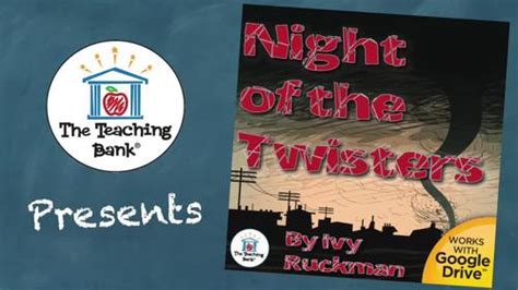 Night Of The Twisters Novel Study Book Unit By The Teaching Bank