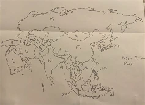 History Asia Political Map Diagram Quizlet