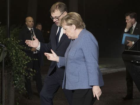 Angela Merkel Sade Att Finland Och Tyskland Står Nära Varandra Men Kan