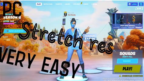 How To Get Stretch Res On Fortnite Pc 4k Quality Youtube