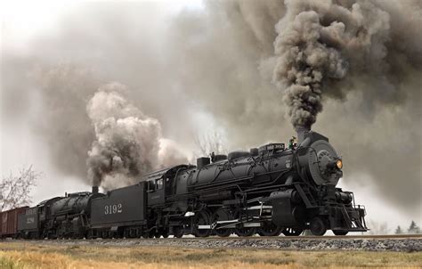 Train Smoke Steam Locomotive Vehicle Wallpapers Hd Desktop And