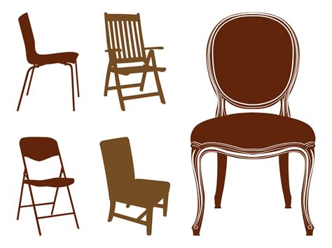 Chairs Silhouettes Vector Art And Graphics