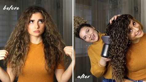 Long Curly Hair Routine For The Best Volume And Definition Youtube
