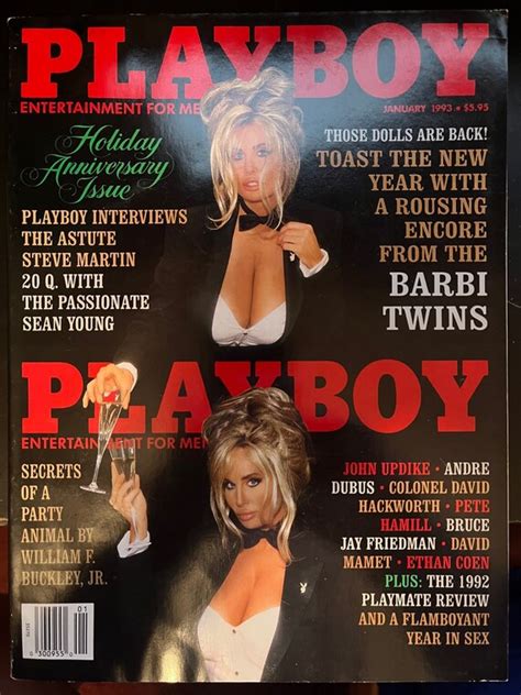 Playboy January 1993 Barbi Twins Issue Great Condition Etsy Ireland